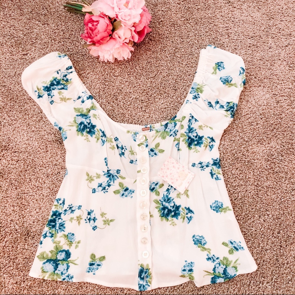 Free People babydoll top, size XS, new with tags!
